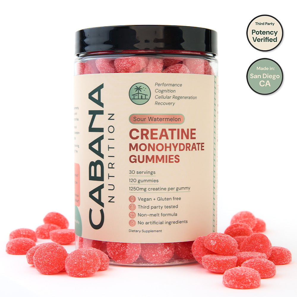 Creatine Monohydrate Gummies - Sour Watermelon - 30 (5g) Servings, 120ct